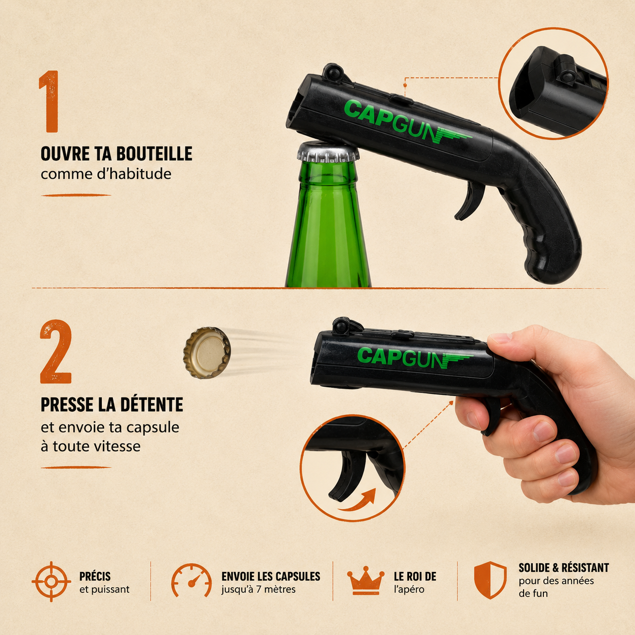 CapGun – Décapsule ta bière et tire sur tes potes